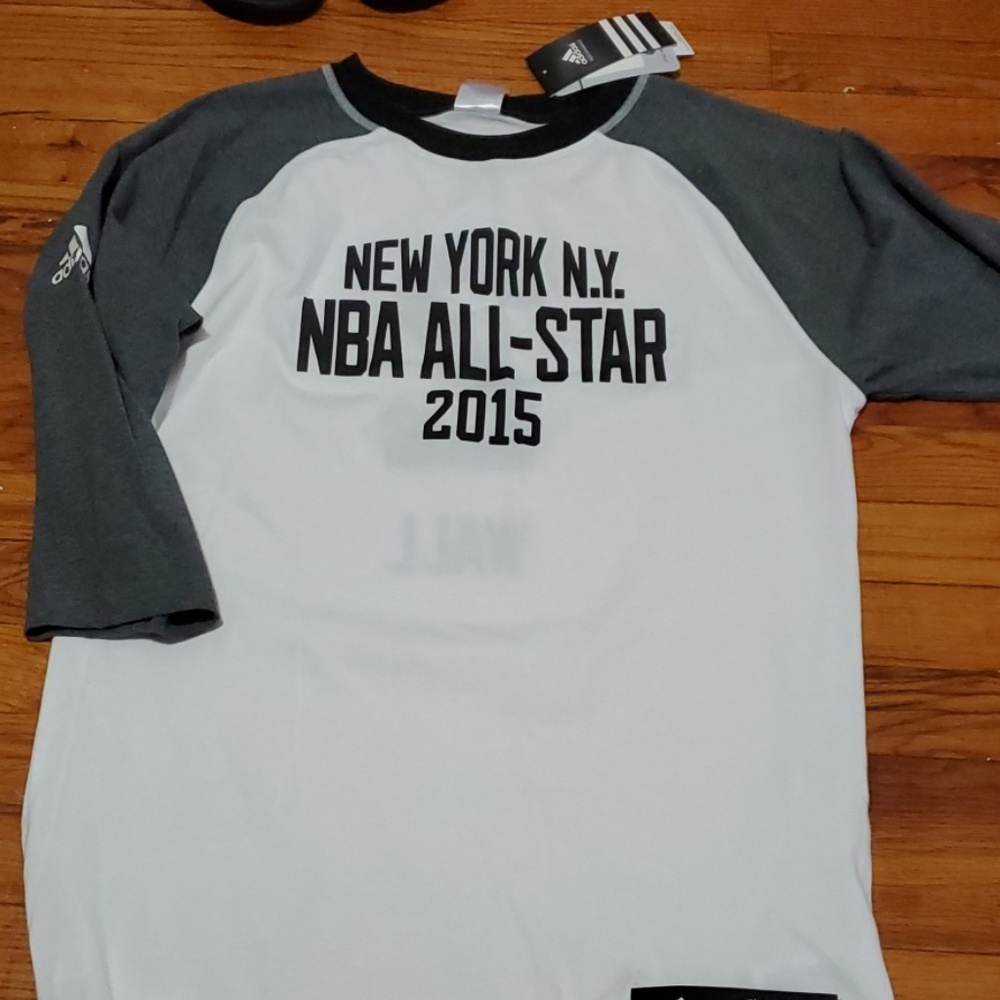 Throwback Adidas NYC all star 3/4 tee John Wall